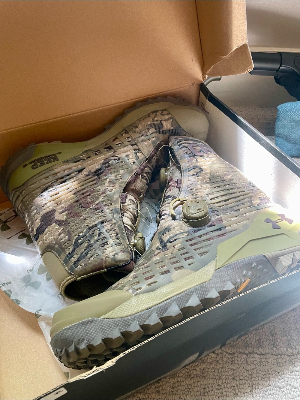 Under Armour Camo Hiking/Tactical Boots